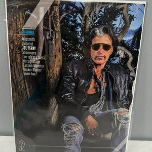 Joe Perry of Aerosmith - Music Print Photo Ad - 2017